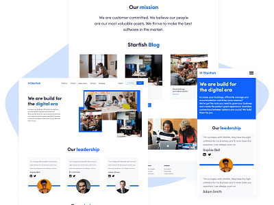 Starfish Co. bold identity landing page ui uiux user interface ux visual design web web page webdesign website