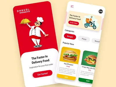Fast Food Order UI/UX Design Mobile App app food uiux