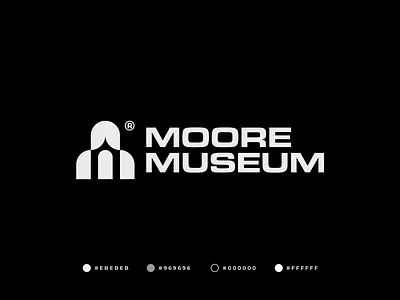 Moore Museum Logo abstract branding building gennady savinov logo design geometric graphic design house logo logo design m m letter m logo m logomark m symbol minimal modern museum professional symmetric