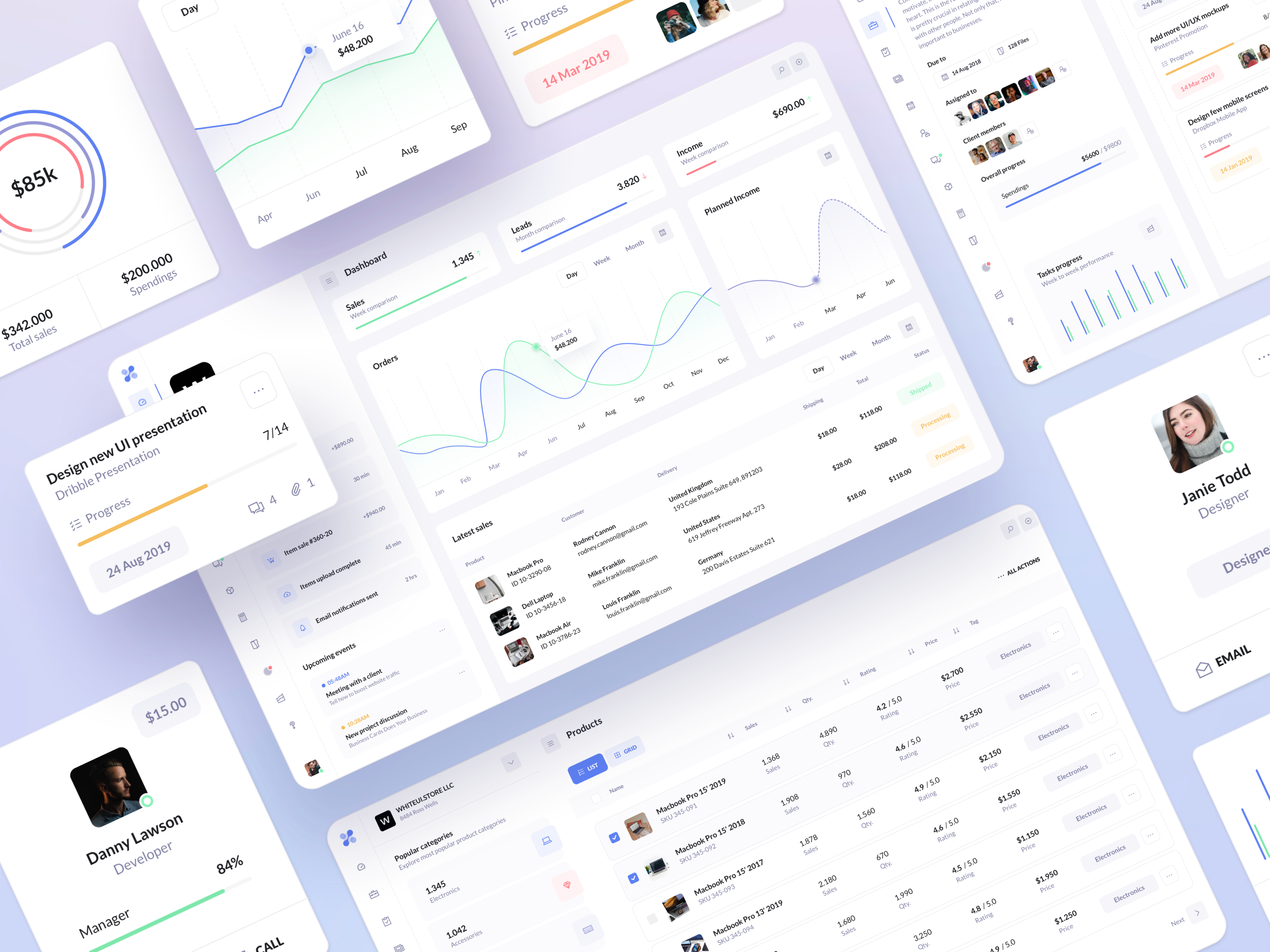 Example of Web Application UI Design 