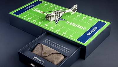 Airbus Dallas Cowboys Suite Box b2b box branding cowboys dallas design packaging