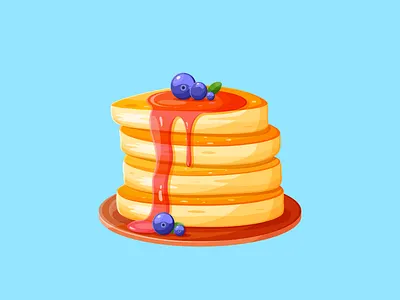 Prize Design: Pancakes illustration pancakes surprise team