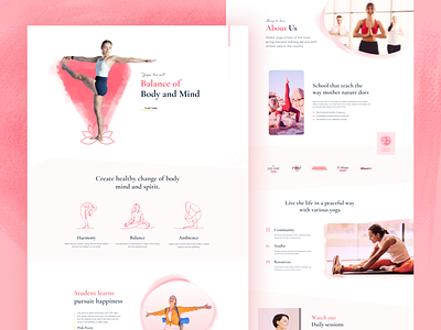 The Yoga School Layout joomla joomshaper layout sp page builder pro yoga yoga school