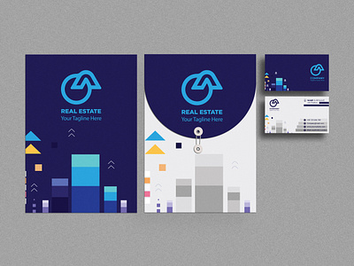 Envelope with letterhead & Business Card Mockup branding business card clean creative design design graphic design logo minimalist photoshop