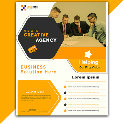 creative corporate agency flyer design template contemporary cover flyer flyer design flyer template poster single page poster