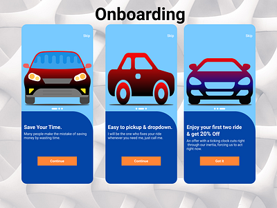 Onboarding branding color dailyui design onboarding. ride sharing app ui ux