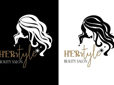 HerStyle Beauty Salon logo beauty salon logo branding business logo creative design free graphic design graphics illustration logo logo hair salon t shirt art teespring tshirt tshirtdesign typography ui
