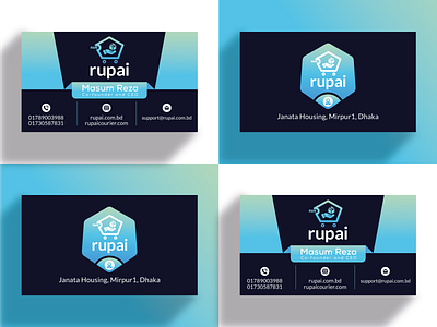 Logo & Business Card : Rupai branding business card business card design business card mockup businesscard colorful creative business card design gradient identity logo logo design logodesign minimal business card modern modern business card stationery stationery design