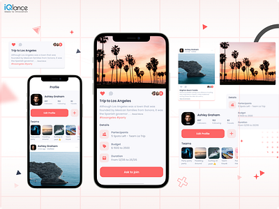 Event and Social Networking App android app app design design iphone mobile web design