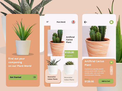 plant world app application button design desktop mobile mobile app ui ux