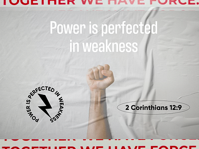 PCM Design Challenge | Power is Perfected in Weakness art artwork church design design challenge graphic design pcmchallenge prochurchmedia social media typography
