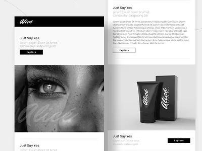 Email Newsletter adobexd beauty branding design ecommerce email figma illustration layout logo mail minimalist newsletter onlinestore store ui ux vector web webdesign