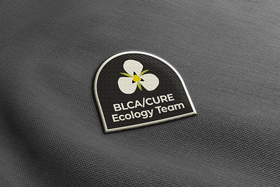 BLCA/CURE Ecology Team Patch branding design ecology embroidered flower icon logo logo design mariposa patch plants typography