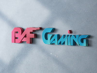 GAMING LOGO baf gaming logo brand designing branding branding design branding identity clan logo custom lettering freefire logo gaming logo initial logo letter design lettering logo logo design logo maker logos logotype mhr mainuddin pubg logo typography