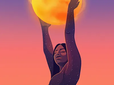 Wellness | HP adobe illustrator editorial editorial illustration health illustration magical realism space sun tech