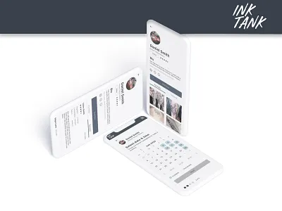 Ink Tank App app branding career foundry design logo mobile ui ux