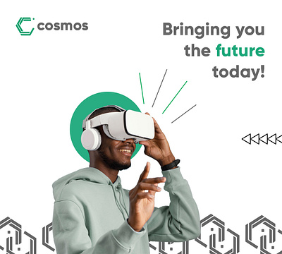 Cosmos flyer brand design design flyer flyer design tech vr