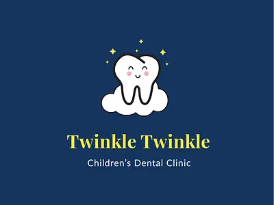 Twinkle Twinkle Children's Dental 🦷 brand design brand identity brand mark branding clinic dental dental branding dentist dentist branding dentist logo dentistry design graphic design healthcare logo logo design oral teeth tooth word mark