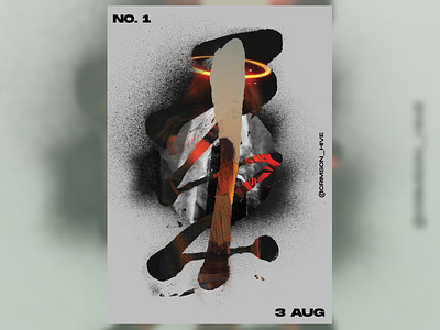 Burning Silhouette alone burn collage cover art despair digital art graphic art graphic design halo japan lights pain poster artwork poster design sad shadow silhouette
