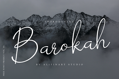 Best Free Script Font | Barokah Signature branding free font graphic design graphic designer hand lettering handletttering handwritten lettering logo script script font signature typography wedding font wedding invitation