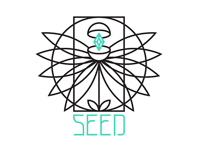 Seed - Motif branding illustration line work logo motif seed