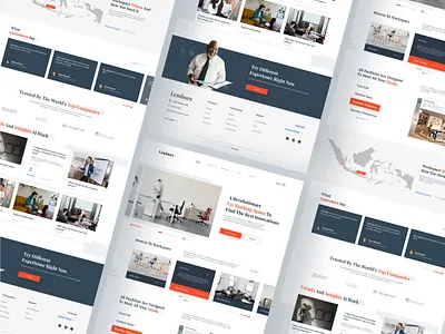 Landing Page Lemburs - Exploration amazing blue branding clean design designer illustration landing page logo ui ui design ui designer uiux uiux designer user interface user interfce design web web design website working space