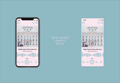 #DailyUI Challenge Day 10 Music Player Design app design ui