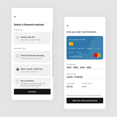 Credit Card Checkout app appdesign credit card dailyui design ui