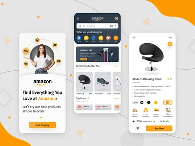 Modern Amazon Application Design adobexd amazon amazon design amazon selling android android app android app design android design application design design flipkart flutter online shopping sell selling ui ui ux ui design ux ux design