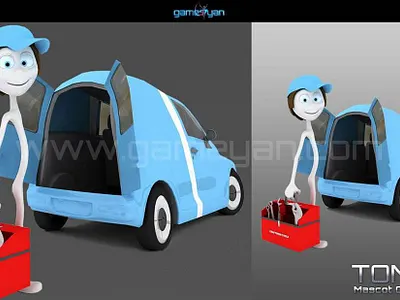 3D Tommy Mascot Character by Gameyan Studio, Chicago - Illinois 3d animation production house 3d character design services 3d character developers 3d character modeling 3d character models 3d game art studio 3d modeling company 3d-rendering--animation character design companies character modeling game animation studio game development company game development studio