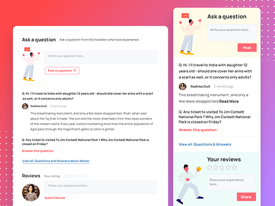 User generated content - Questions & review form form mobile questions responsive tripadvisor ugc ui web