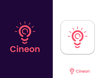 Cineon loo design 3d animation app icon branding creative design gradient logo graphic design illustration logo logo design logo maker minimalist logo modern logo design motion graphics professional ui