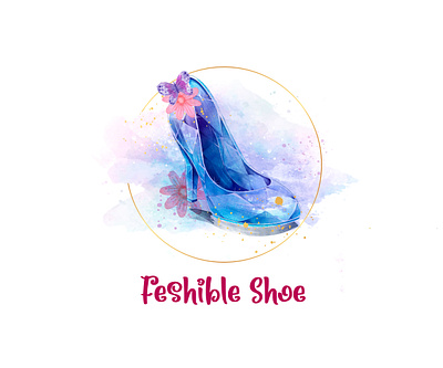 Watercolor Shoe Design app branding design icon illustration logo typography ui ux vector