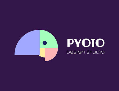 Pyoto - Logo abstract bird branding clean colorful concept design logo logomark modern simple