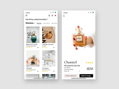 Fm Cosmetics app appdesign application applicationui appui branding design flat graphic design illustration logo ui uiux ux web webdesign