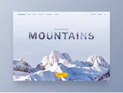 Travel website booking interface landing mountains nature outdoor tourism tours travel travel agency travel app travel booking travel guide travel landing page trip planner ui ux web webdesign website