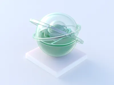 GLA$$ 3d 3d art art blender3d branding color crypto crypto art design glass graphic design green logo motiongraphics nfrt art nft render soft token uidesign