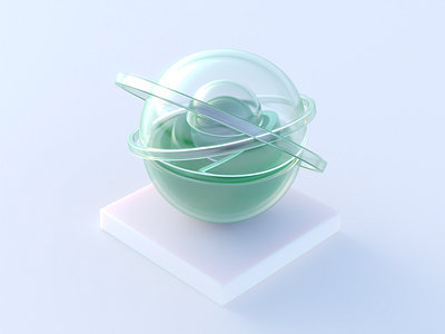 GLA$$ 3d 3d art art blender3d branding color crypto crypto art design glass graphic design green logo motiongraphics nfrt art nft render soft token uidesign