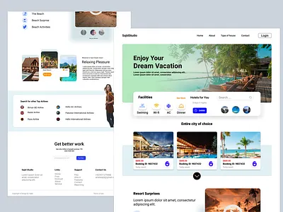 Travel Website animation app art branding clean design flat graphic design icon illustration illustrator logo minimal typography ui ux vector web website website design