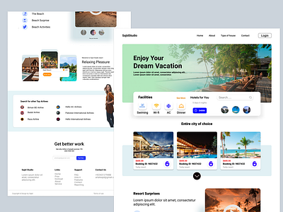 Travel Website animation app art branding clean design flat graphic design icon illustration illustrator logo minimal typography ui ux vector web website website design