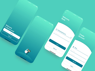 Matrimonial app design graphic design logo typography ui ux