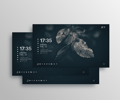 Design Desktop Theme Concept design ui design