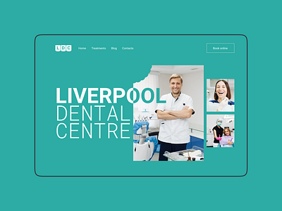 Dental centre website design (minimorphism style) clean design minimal minimorphism typography ui web website миниморфизм