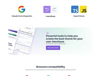 HyperTheme - Visual Theme editor for Chakra UI landing page ui ux