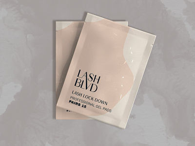 Package Design for LASH BLVD 2d 2d art brand branding cosmetics design digital digital art gel pads graphic design identity branding illustration logo minimal modern package package design pastel colors tissue papers vector