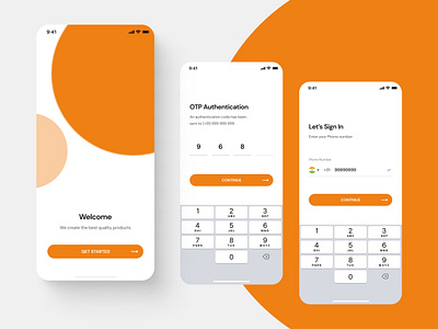 Sign in app illustration typography ui ux