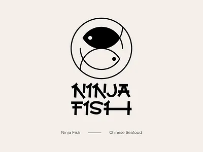 Ninja Fish Logo branding illustration illustrator logo