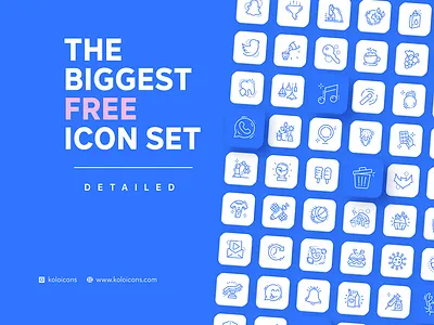 Koloicons – 3000+ Free Icon Set design flat graphic design icons illustration vector