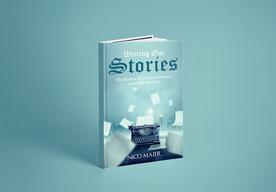 Writing Our Stories Book cover branding cover book cover design depression design flat illustration logo ui vector writing our stories book cover