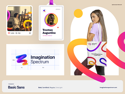 Imagination Spectrum Brand Identity agency aphantasia brand guidelines brand identity branding colorful creativity dribbble dribble halo lab healthcare identity imagination logo logo design logotype marketing packaging smm studio